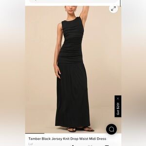 Lulu's Black Sleeveless Maxi Dress